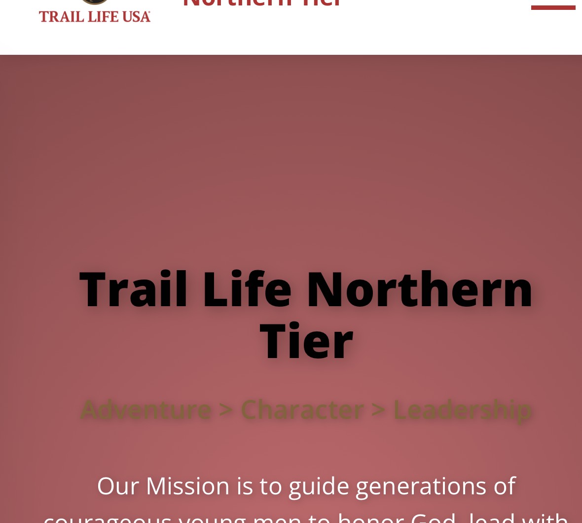 Trail Life Northern Tier website preview
