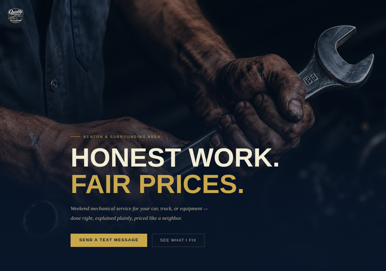 Quality Mechanical website preview