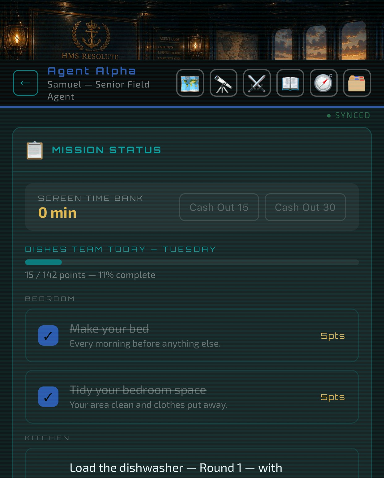Agent HQ — Kids Daily Missions